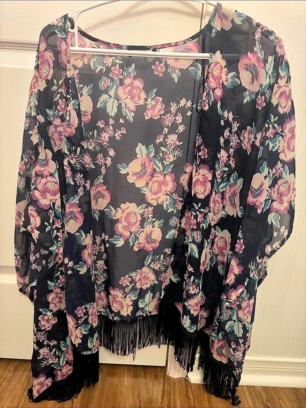 Floral Fringe Caridgan